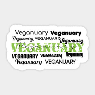 Veganuary Sticker